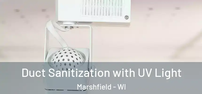 Duct Sanitization with UV Light Marshfield - WI